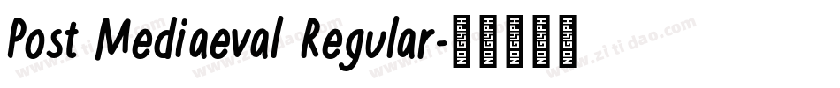 Post Mediaeval Regular字体转换